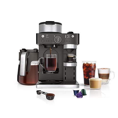 Ninja CFN601 Sistema Barista de Espresso e Café, 12 Xícaras, Preto